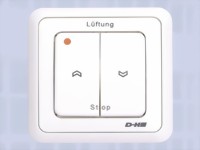 Lüftertaster UP mit integrierter LED-Sichtanzeige "Auf" Lüftertaster LT 43U-SD